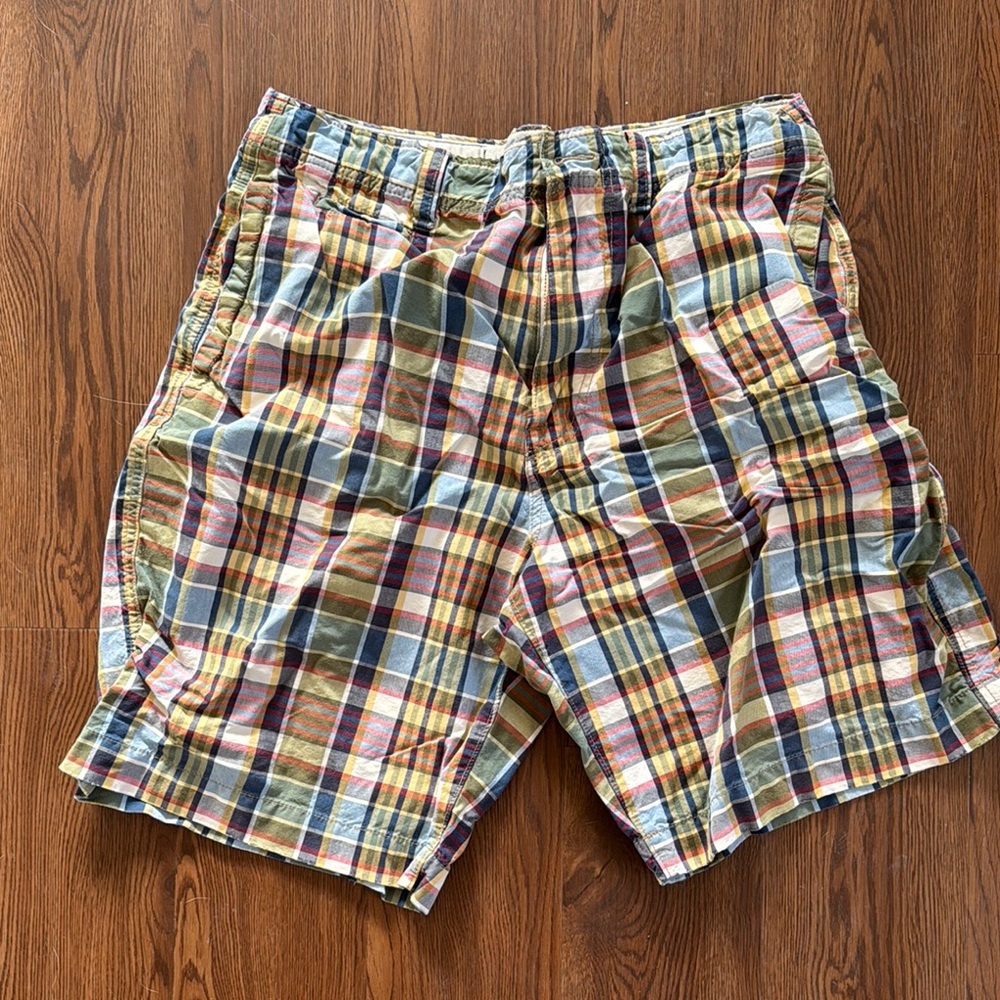Plaid Men's Shorts - Multicolor